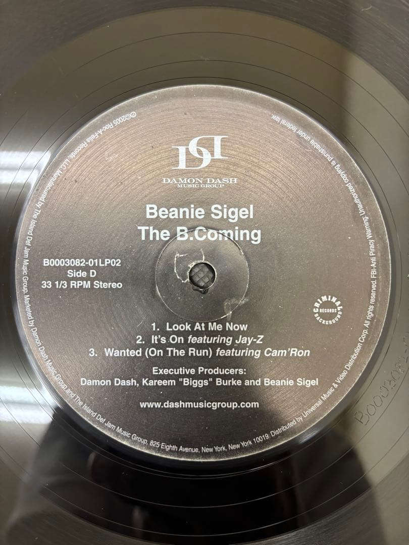 Beanie Sigel The B.Coming 2LP US Original 2005 Roc-A-Fella East Coast Hip Hop