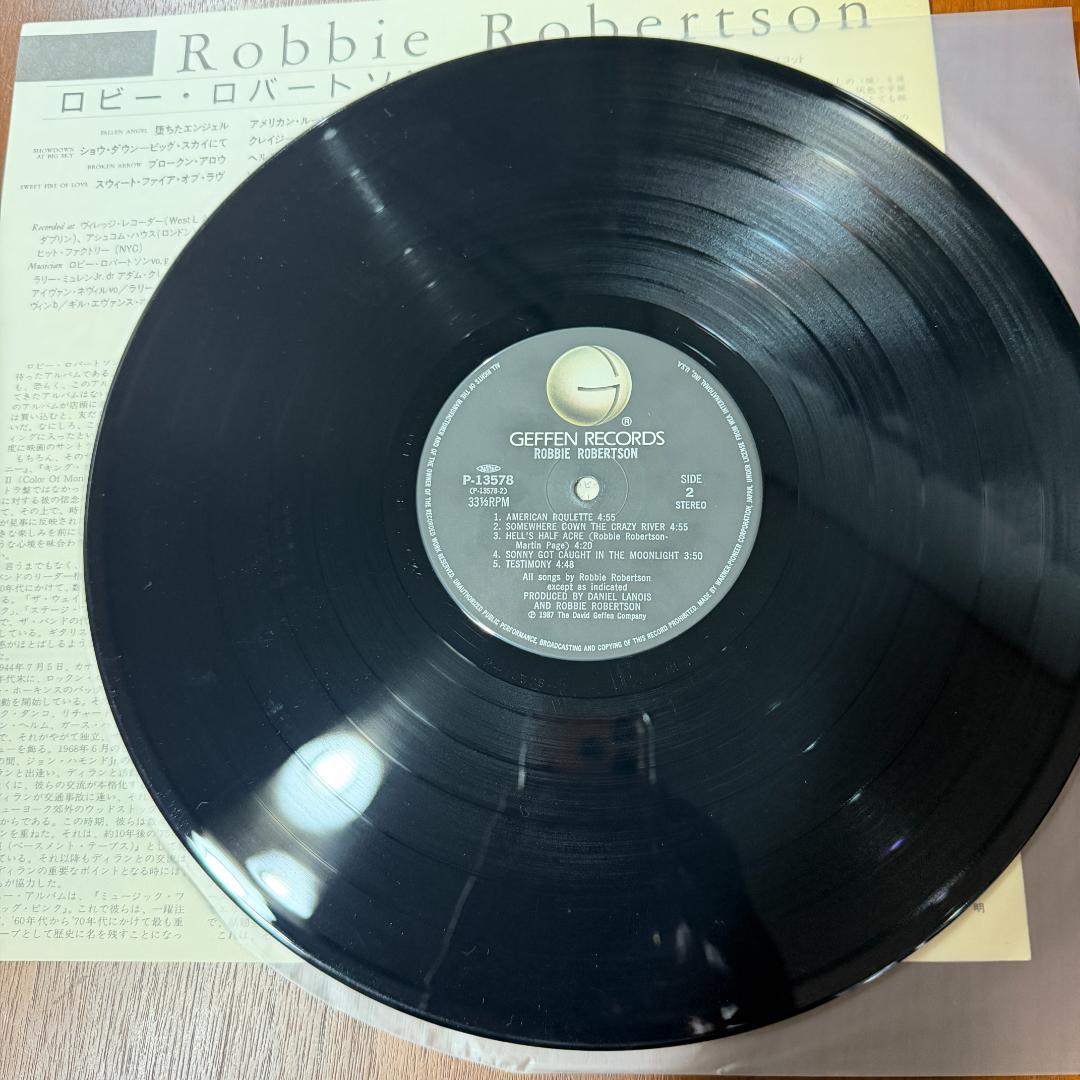Robbie Robertson Self-Titled LP 1987 Japan Pressing Obi Insert The Band