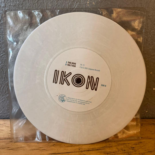 Ikon - The Dove / Vai E Vem 7" Single White Vinyl Record Jalapeno Records