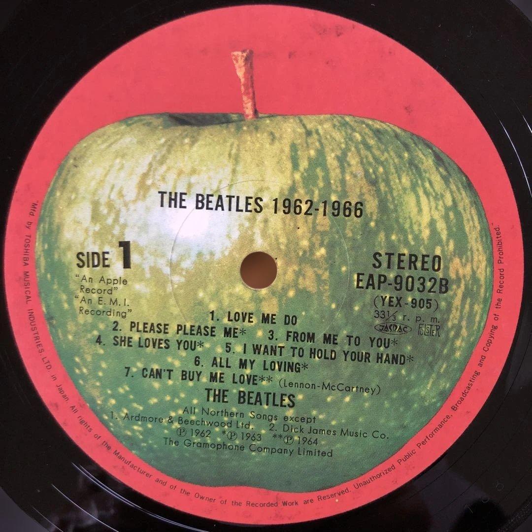 The Beatles 1962-1966 2LP Vinyl Record Japan EAP-9032B With Obi Rare