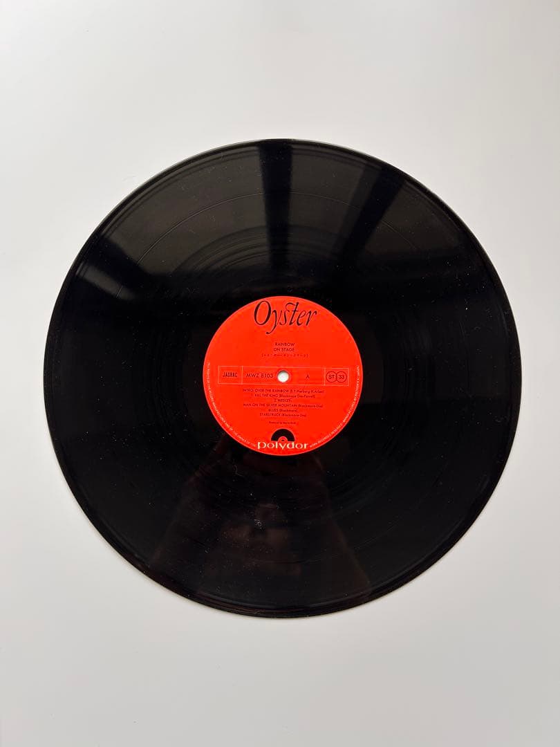 Rainbow On Stage 1977 LP Red/Blue Rainbow Cover Used w/ Insert | Japansoundstore