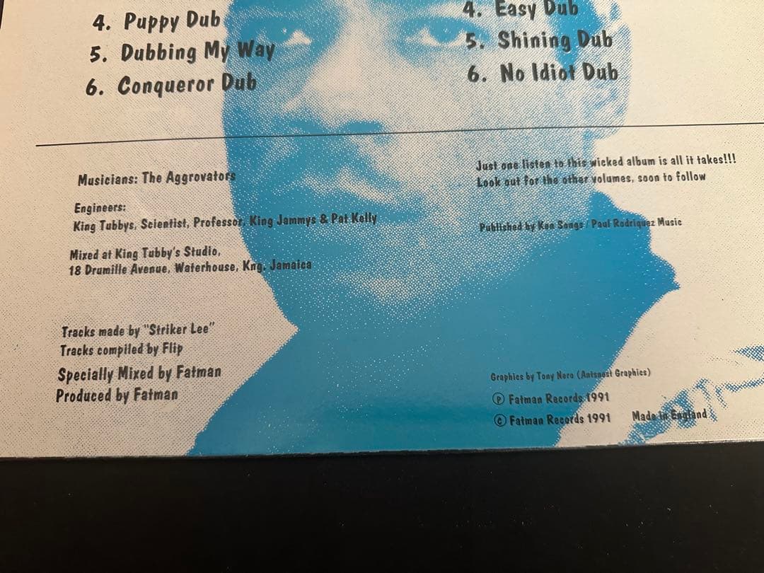 Fatman Presents Unleashed Dub Vol 1 King Tubby Studio Vinyl LP UK Pressing