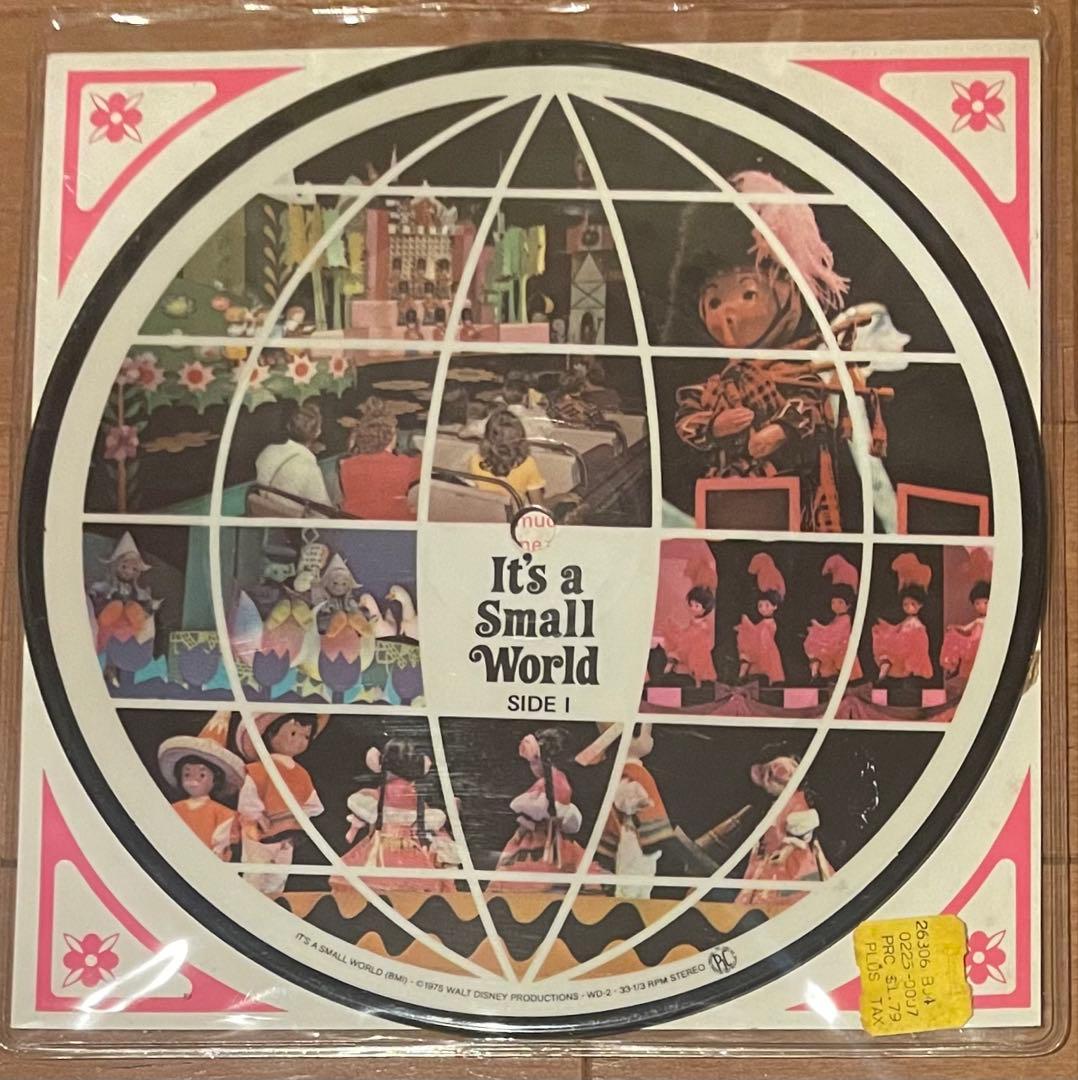 Walt Disney's It's a Small World 7" Picture Disc Original 1975 USA Vinyl Disney