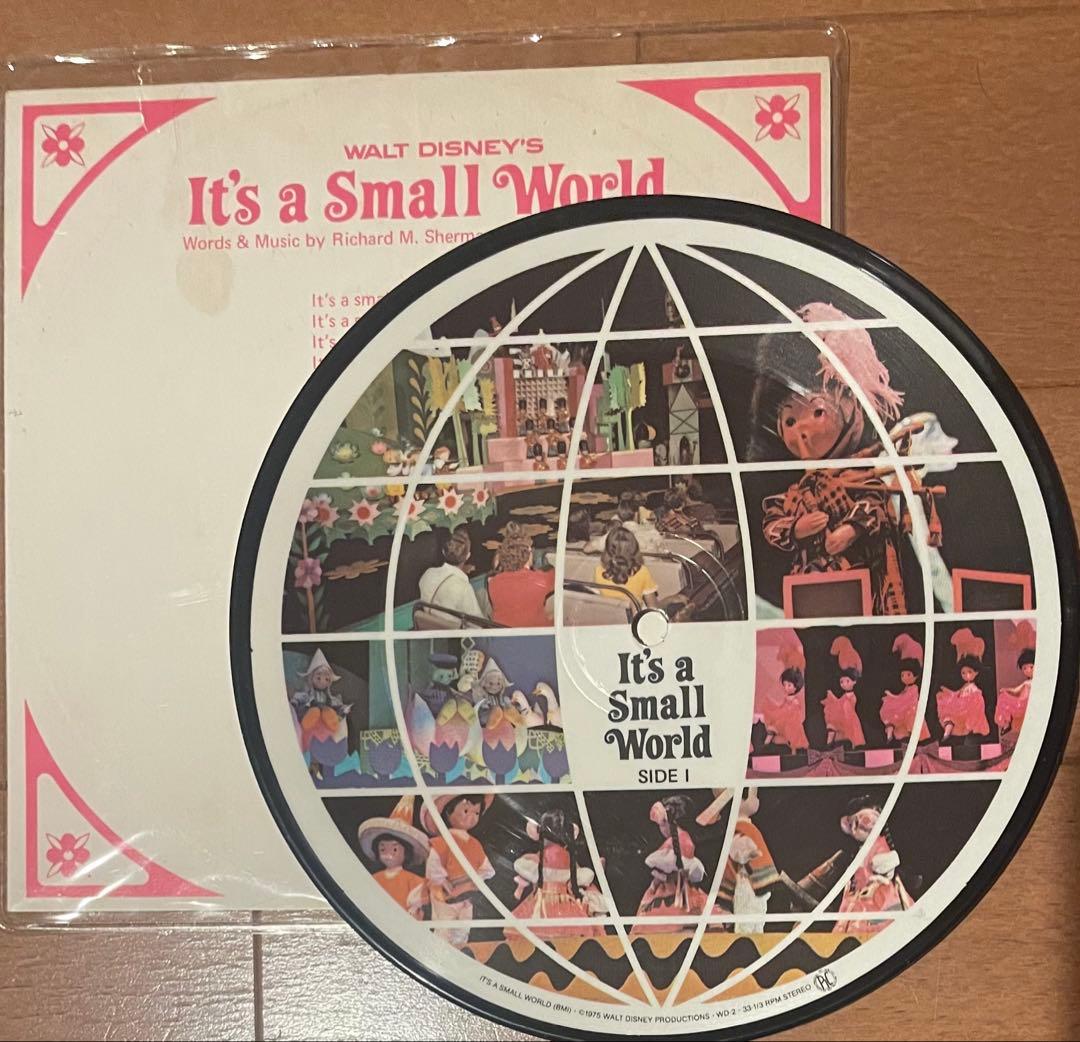Walt Disney's It's a Small World 7" Picture Disc Original 1975 USA Vinyl Disney