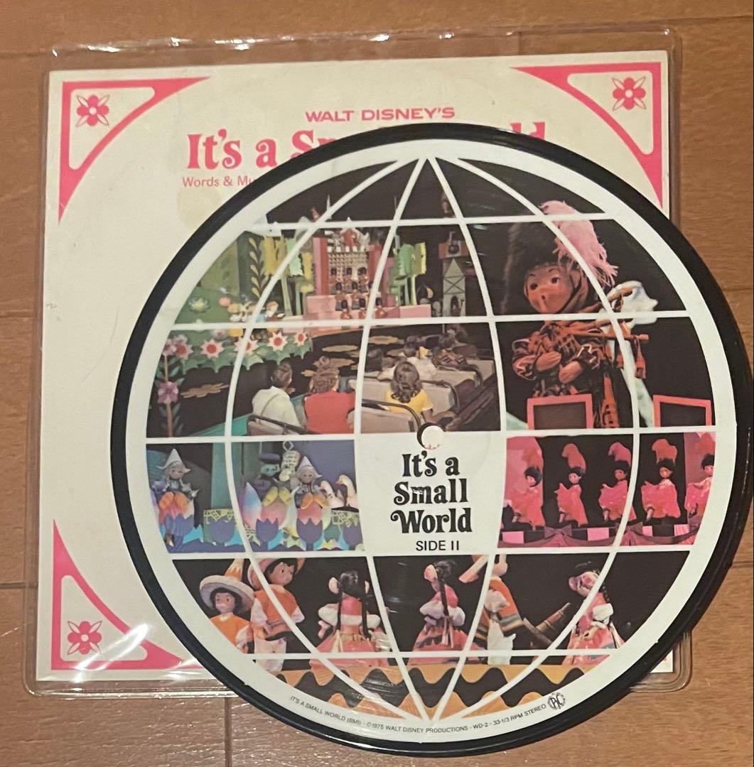 Walt Disney's It's a Small World 7" Picture Disc Original 1975 USA Vinyl Disney