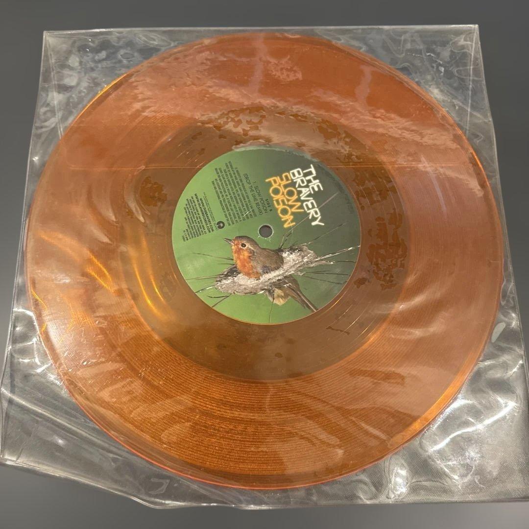 The Bravery - Slow Poison, Limited Orange Clear Vinyl 7-Inch Single