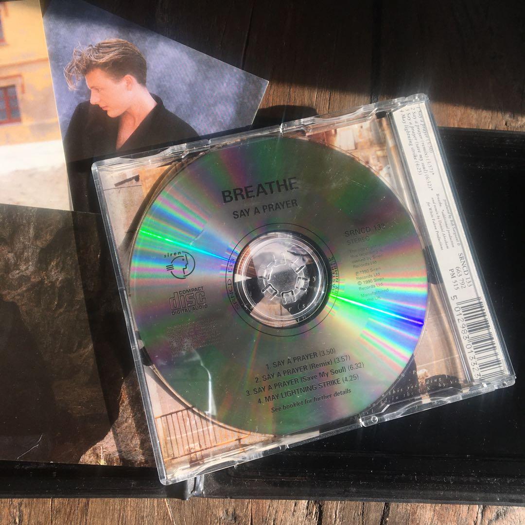 Breathe Say A Prayer Limited Edition Maxi Single CD 1990 UK Press w/ 3 Portraits