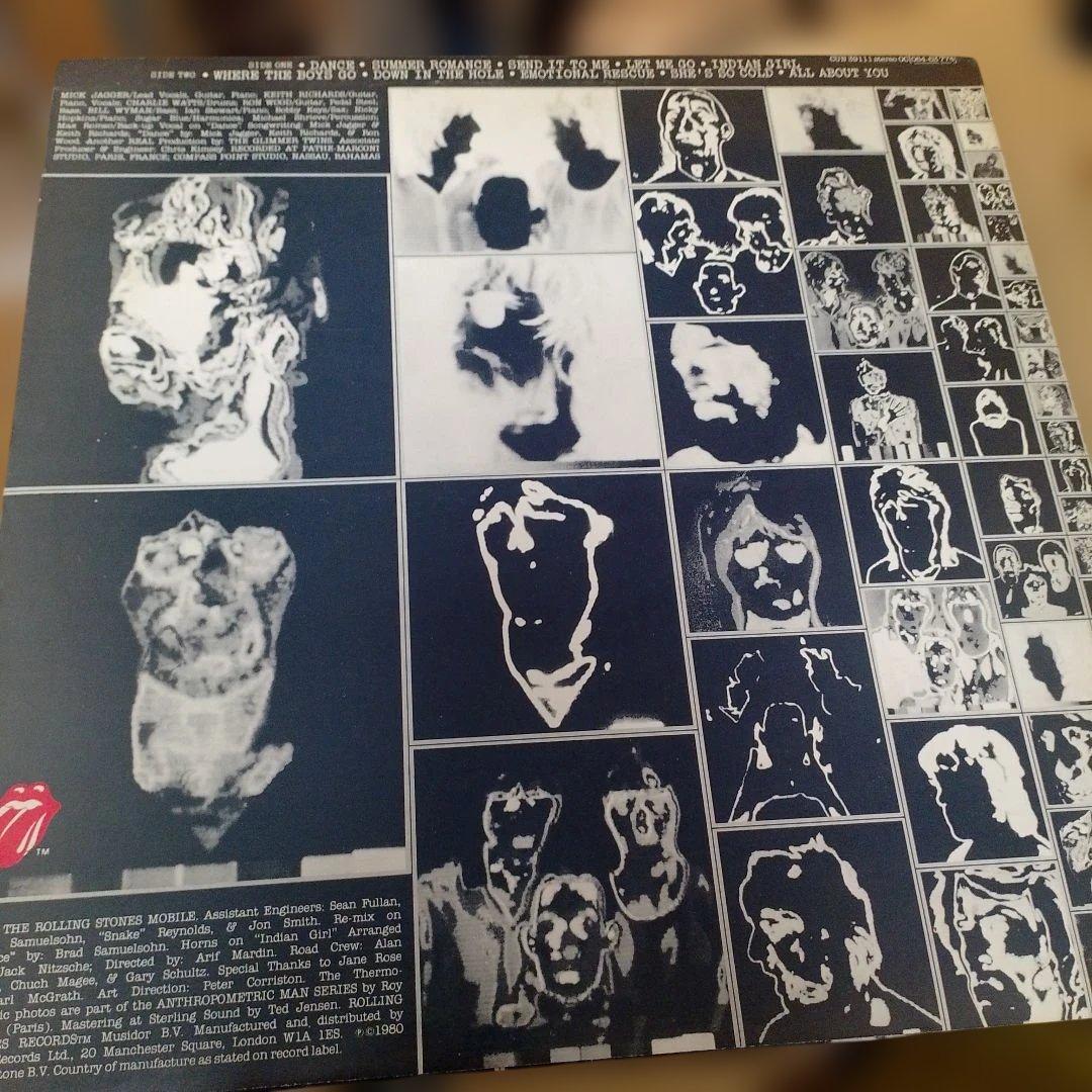 The Rolling Stones - Emotional Rescue LP 1980 UK Original with Poster