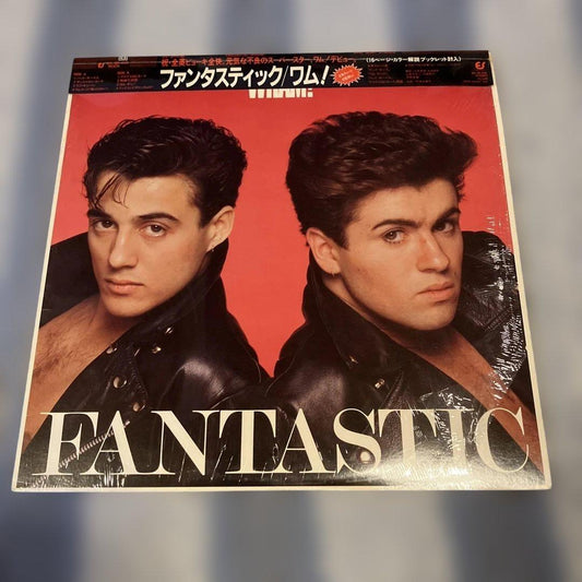 Wham! Fantastic LP Japan 25-3P-458 Obi 16-Page Booklet George Michael Pop