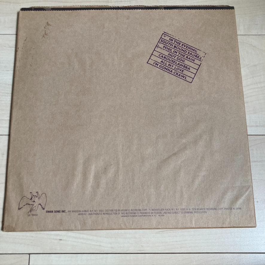Led Zeppelin In Through The Out Door LP Record, Used, Slight Damage | Japansoundstore