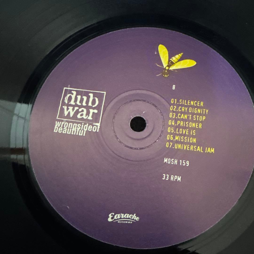 Dub War - Wrong Side of Beautiful Vinyl LP 1996 Earache Records MOSH159