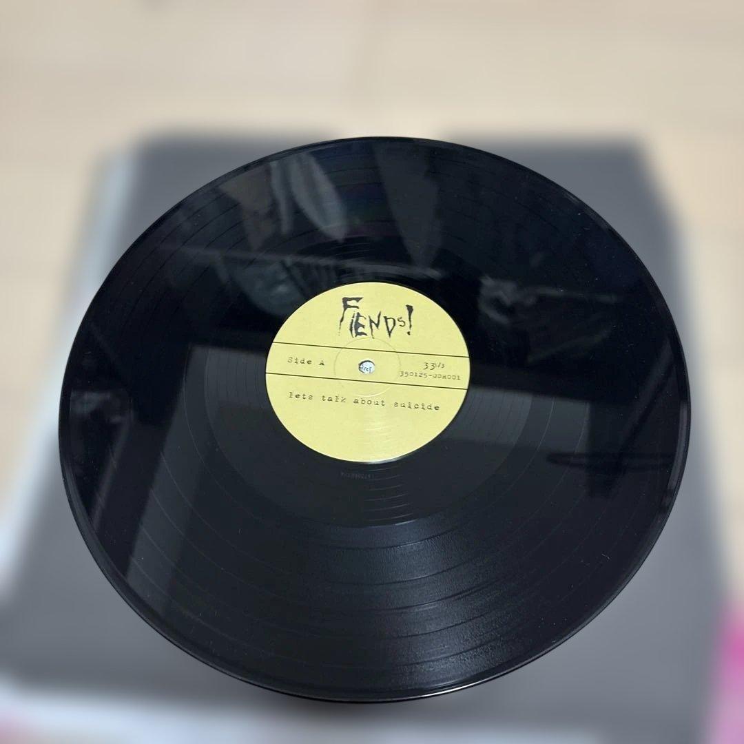 The Fiends! Let's Talk About Suicide LP Record Black Used | Japansoundstore