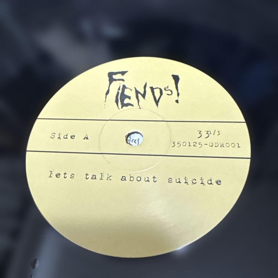 The Fiends! Let's Talk About Suicide LP Record Black Used | Japansoundstore