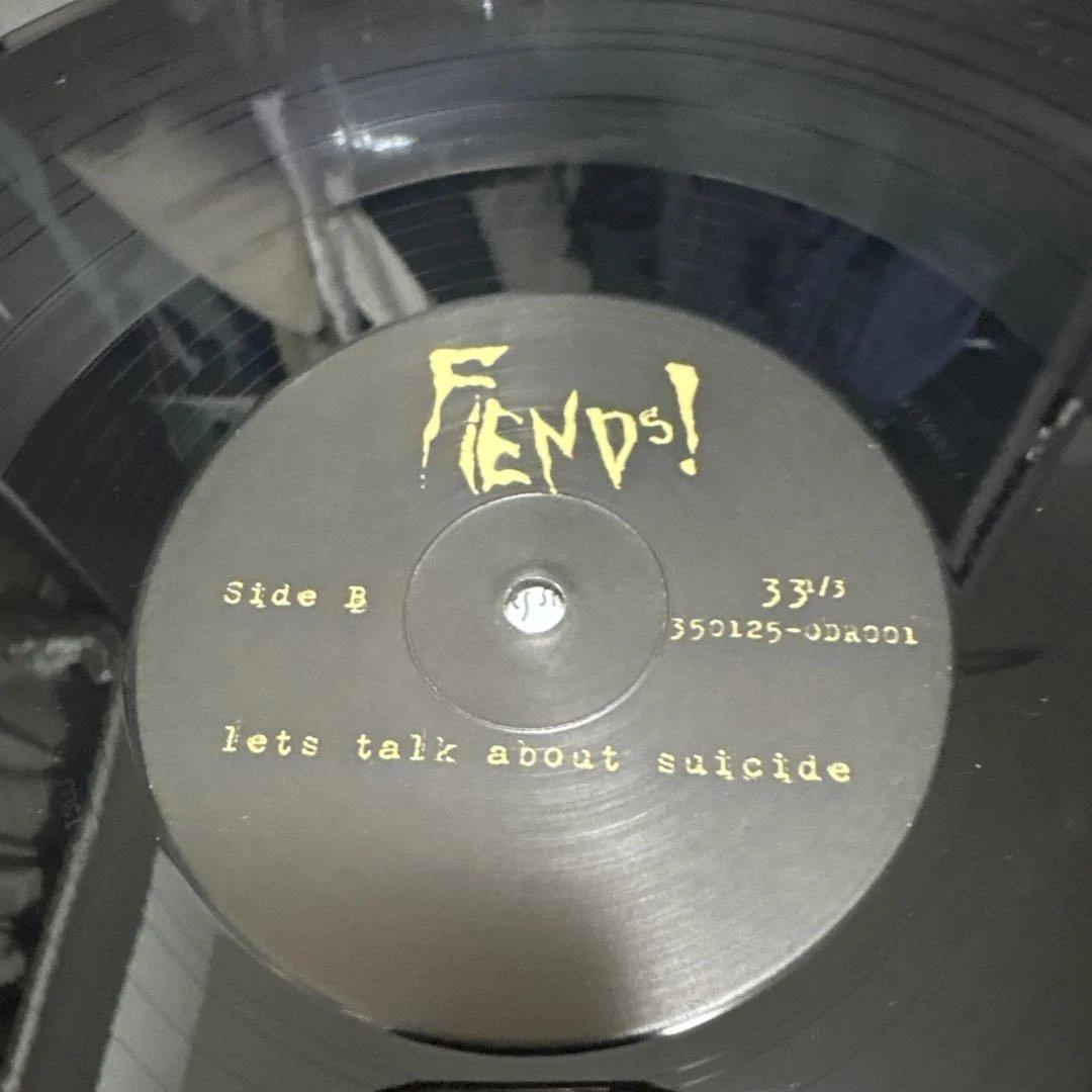 The Fiends! Let's Talk About Suicide LP Record Black Used | Japansoundstore