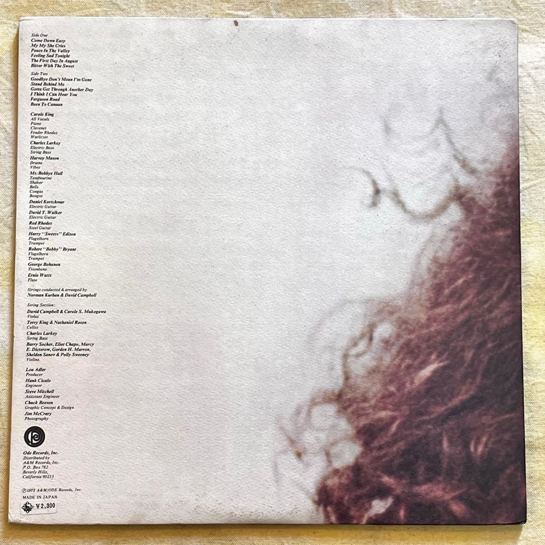Carole King Rhythm & Reasons Vinyl LP VG++ Cover, Exc Condition 1970s | Japansoundstore