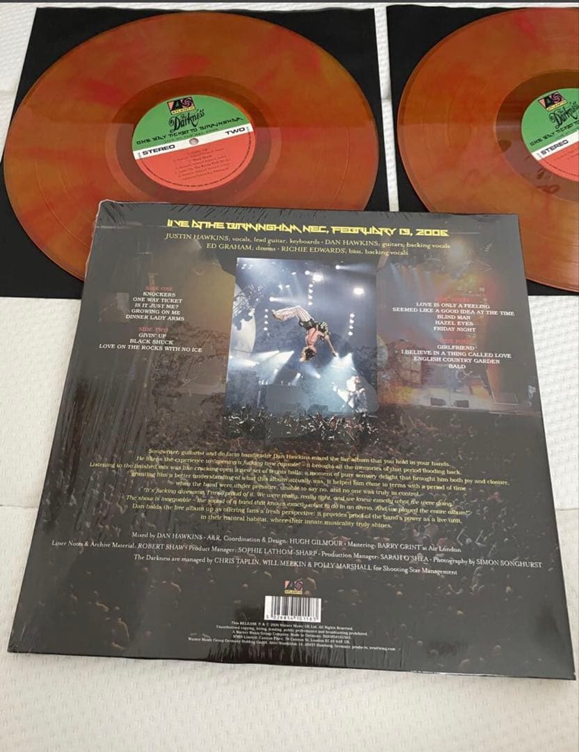 The Darkness - One Way Ticket To Birmingham Live 2006 Vinyl 2LP Color RSD