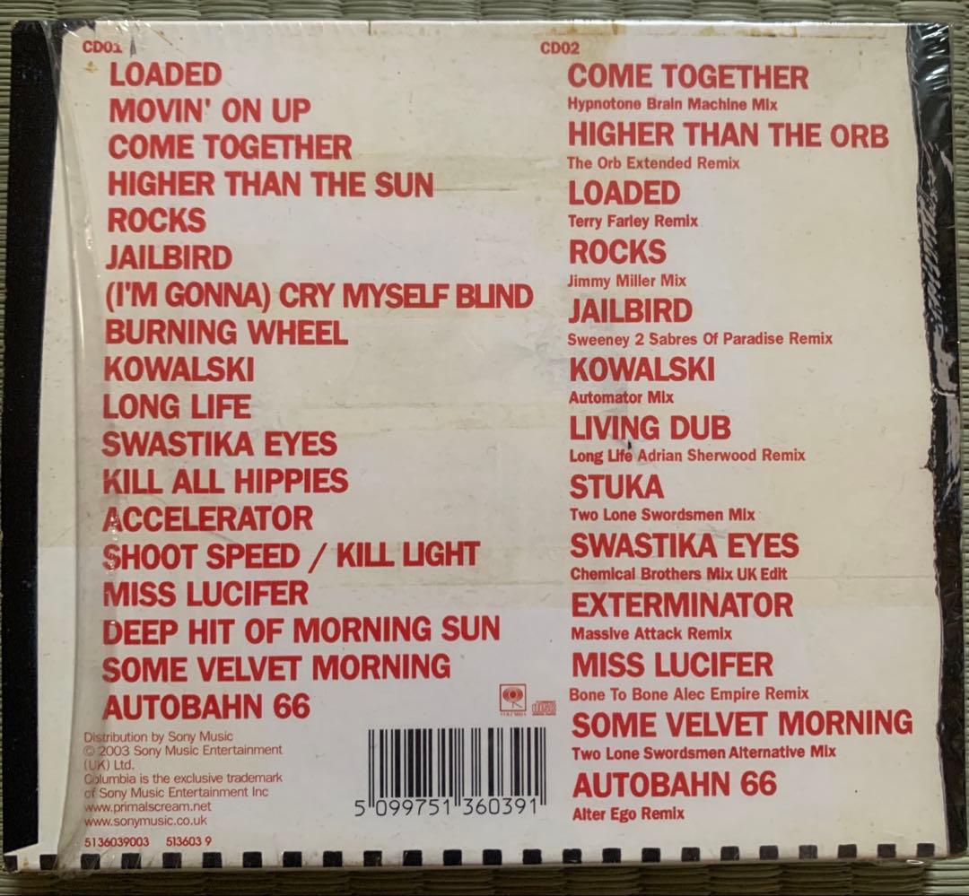 Primal Scream - Dirty Hits 2CD Limited Edition UK Press 2003 Bonus Remix Disc