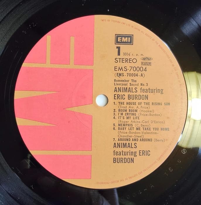 The Animals Featuring Eric Burdon Remember The Liverpool Sound 3 LP Japan 1974