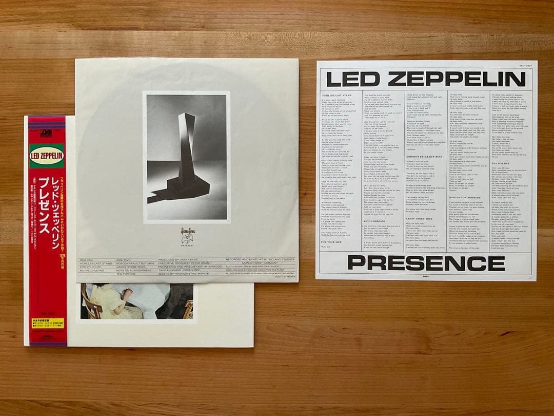 Led Zeppelin - Presence, Rare Japan LP, Obi, 1976 Rock Classic, Vinyl Record