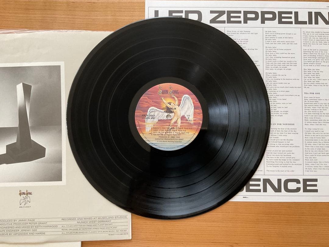 Led Zeppelin - Presence, Rare Japan LP, Obi, 1976 Rock Classic, Vinyl Record