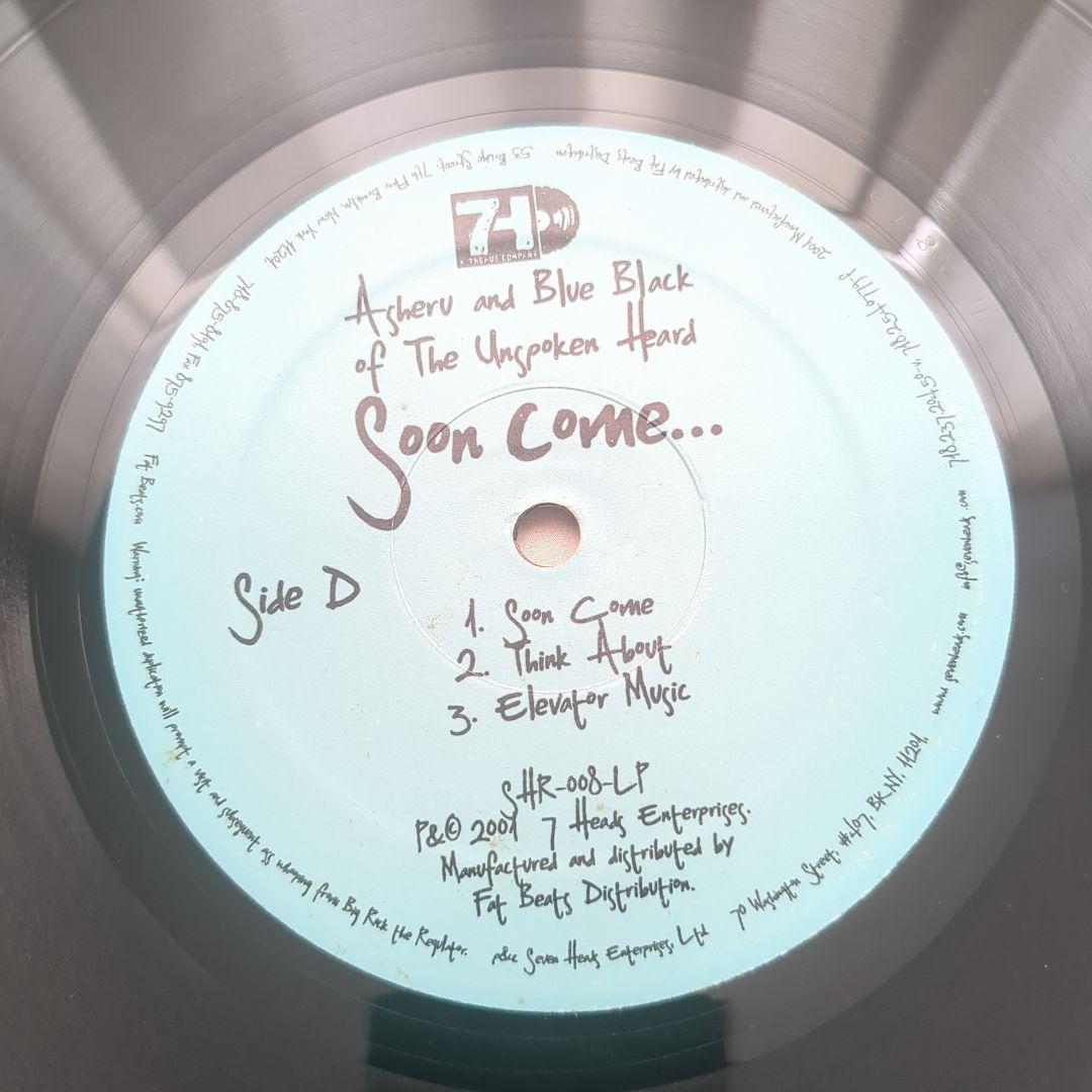 Asheru & Blue Black - Soon Come... 2LP Original 2001 US Underground Hip Hop