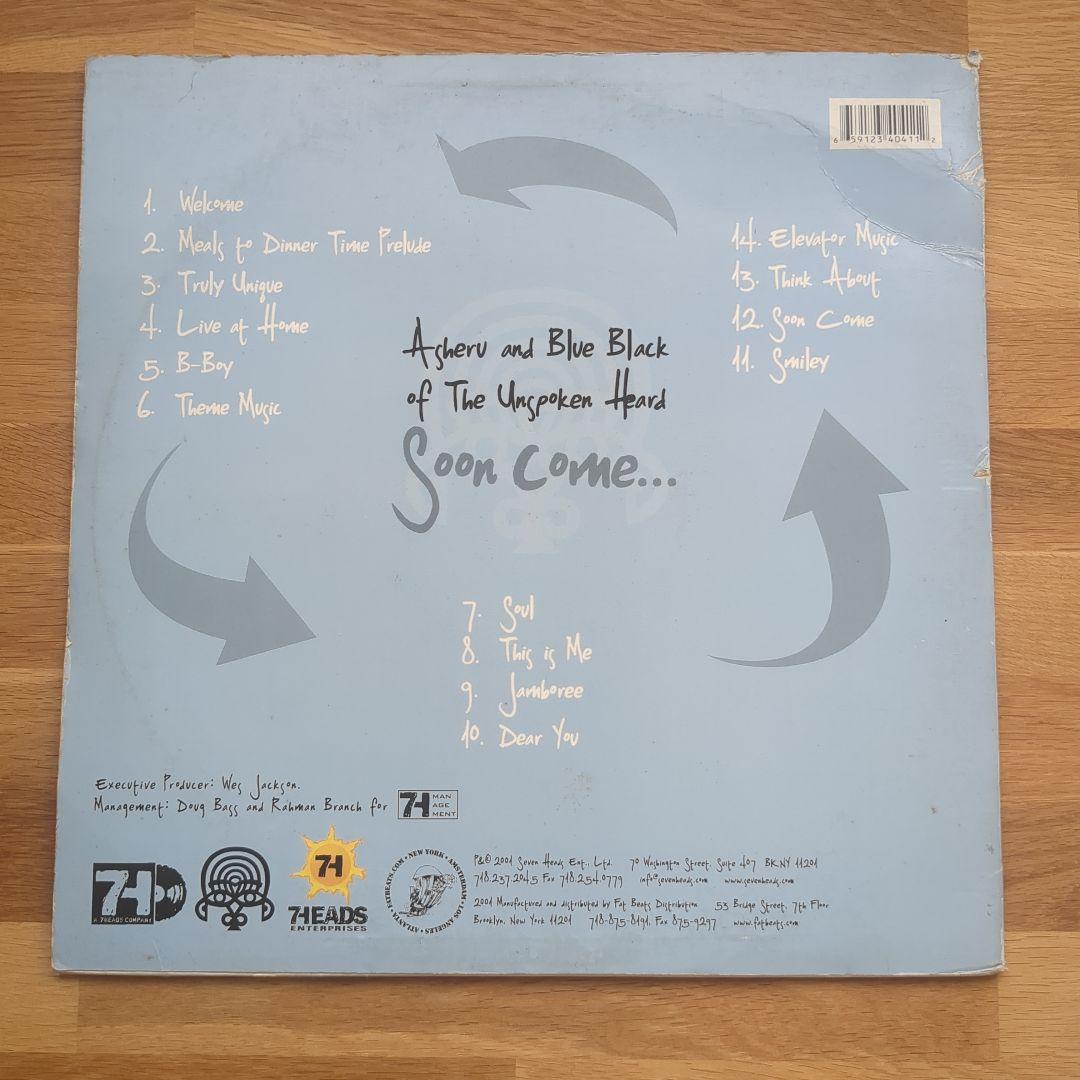 Asheru & Blue Black - Soon Come... 2LP Original 2001 US Underground Hip Hop