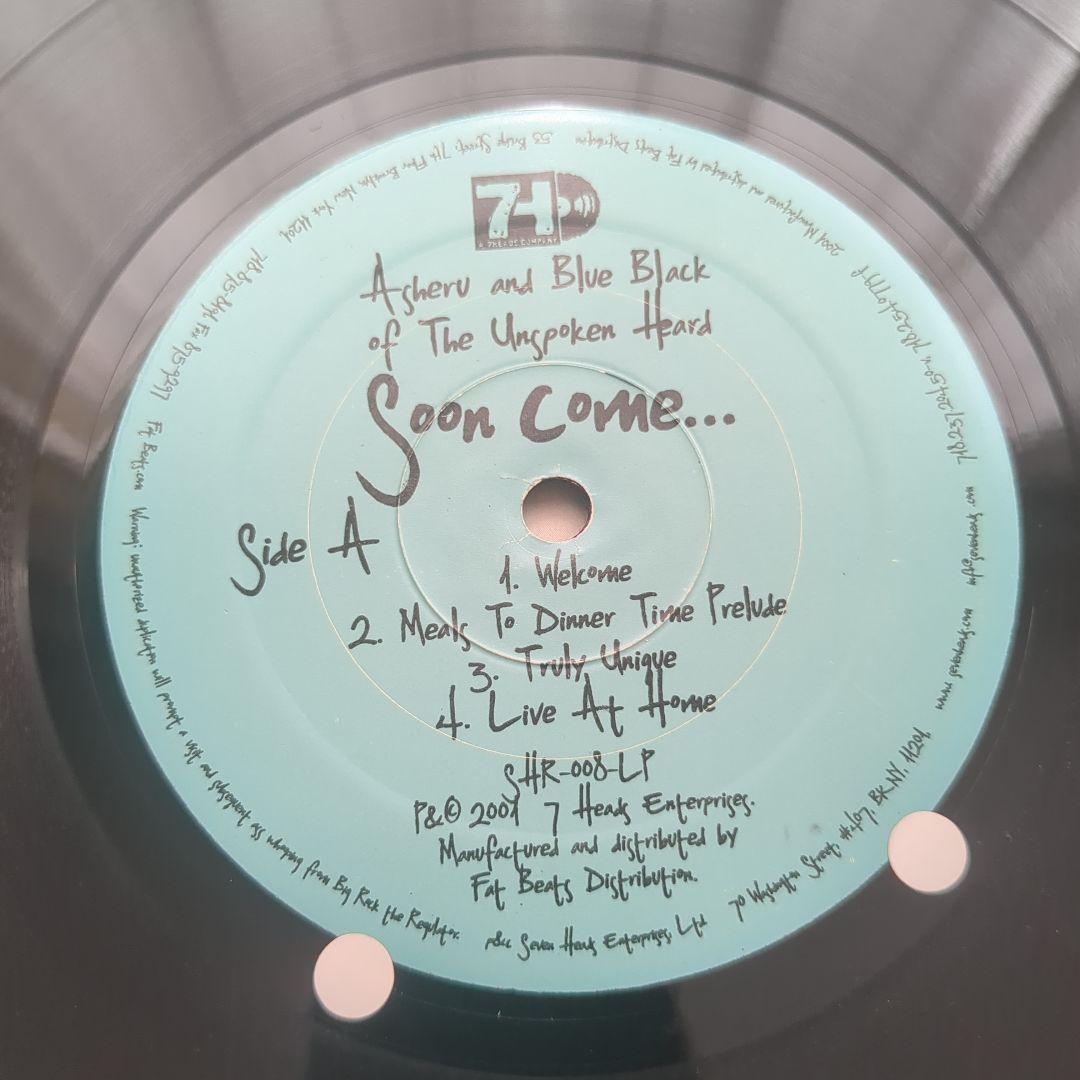 Asheru & Blue Black - Soon Come... 2LP Original 2001 US Underground Hip Hop