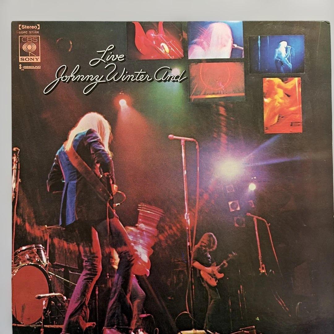 Johnny Winter And Live LP 1971 CBS Sony Japan Gatefold Blues Rock Rare