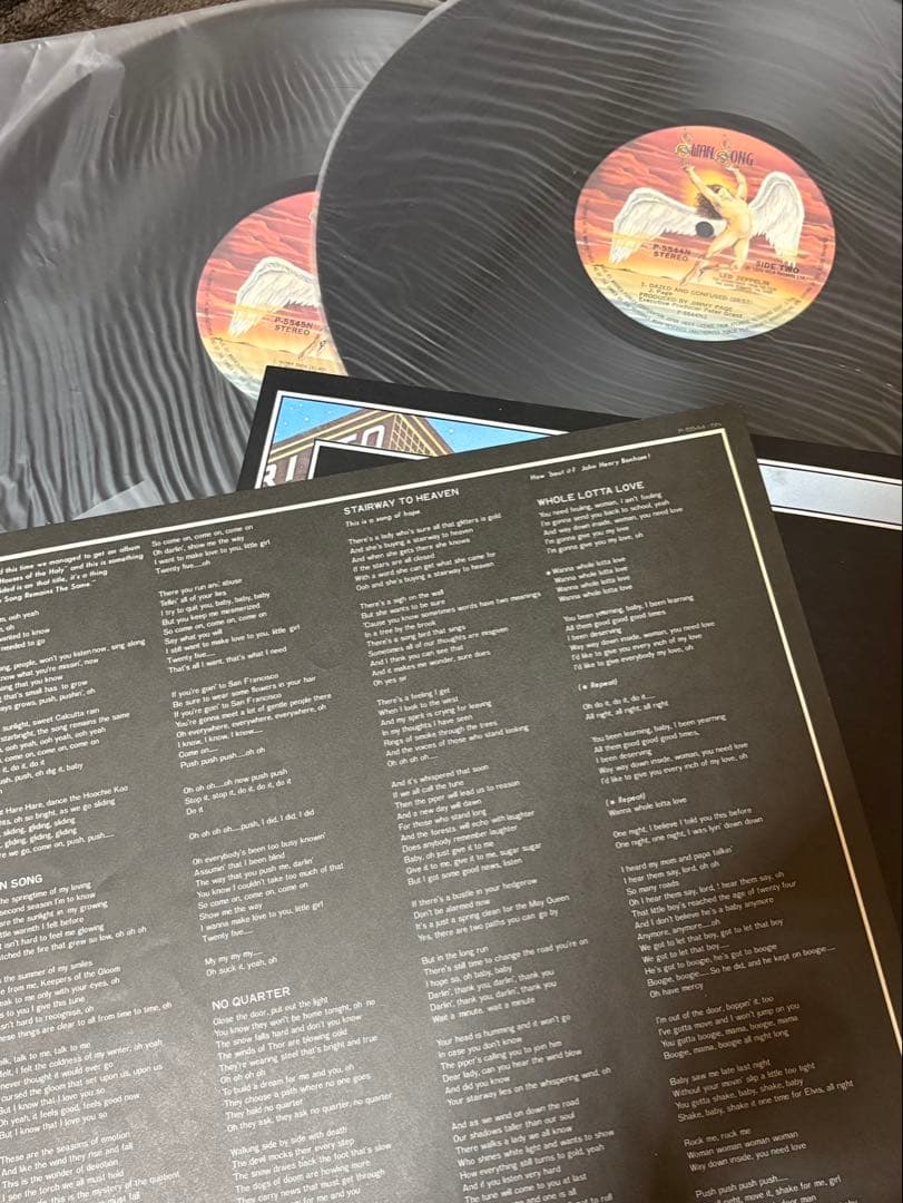 Led Zeppelin - The Song Remains The Same 2LP Vinyl Japan w/ Obi P-6544-5N