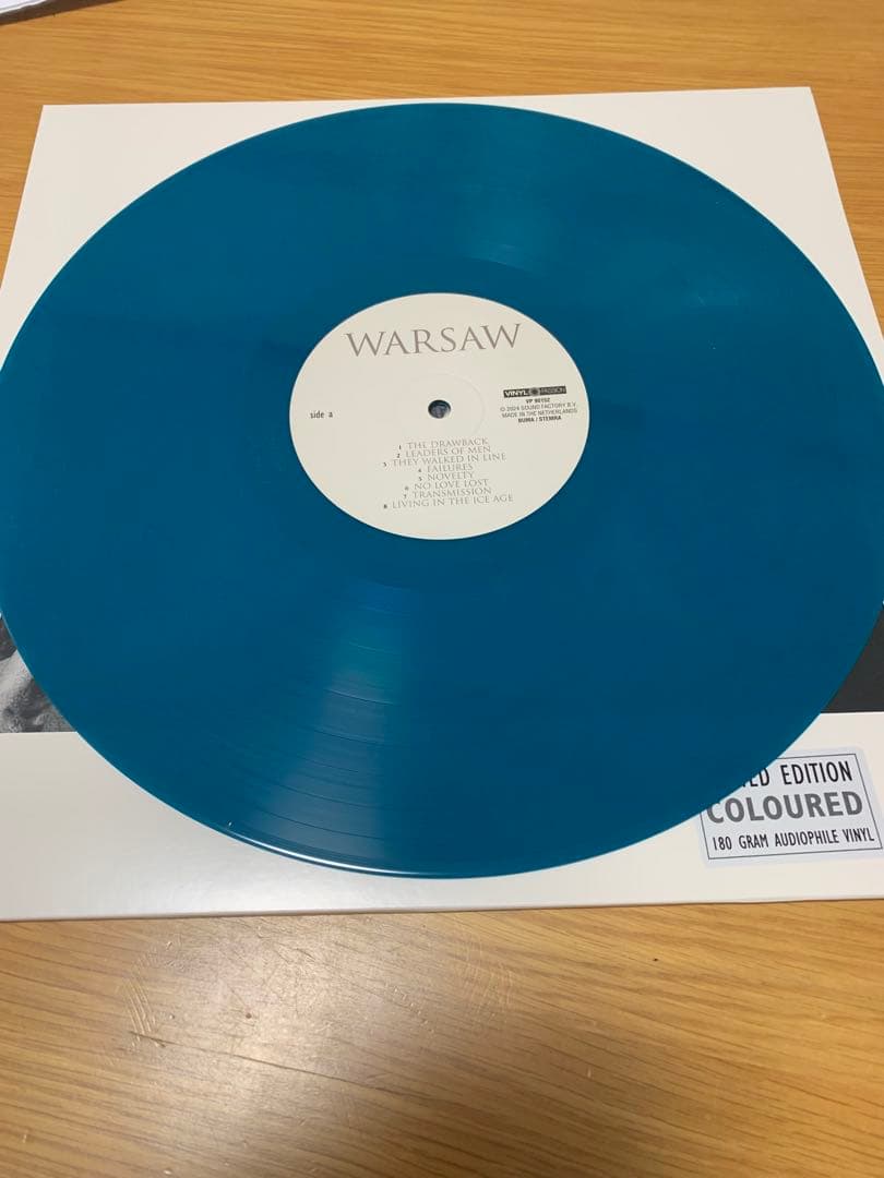 Warsaw - Warsaw LP 180g Blue Colored Vinyl Audiophile Post-Punk Reissue