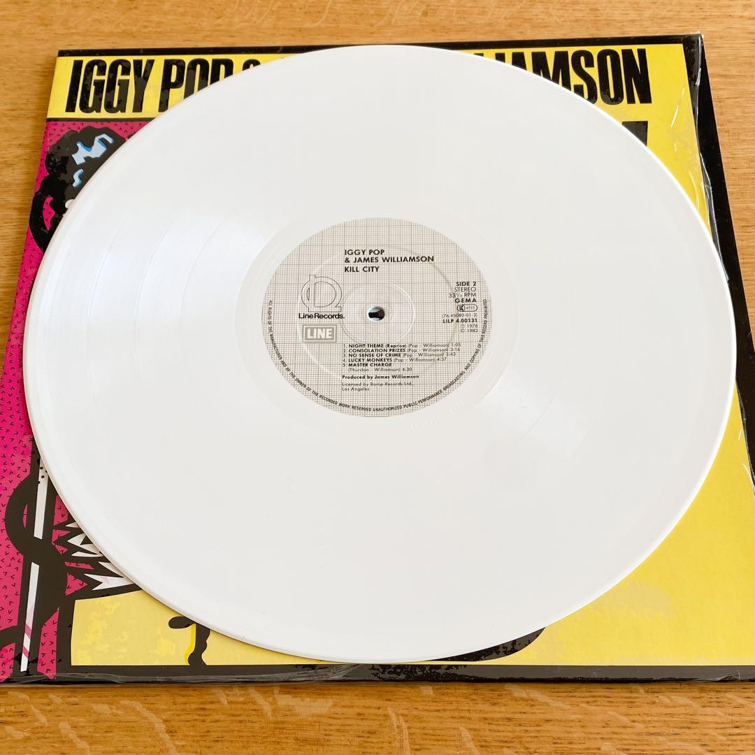 Iggy Pop & James Williamson - Kill City LP White Vinyl Record Punk Rock