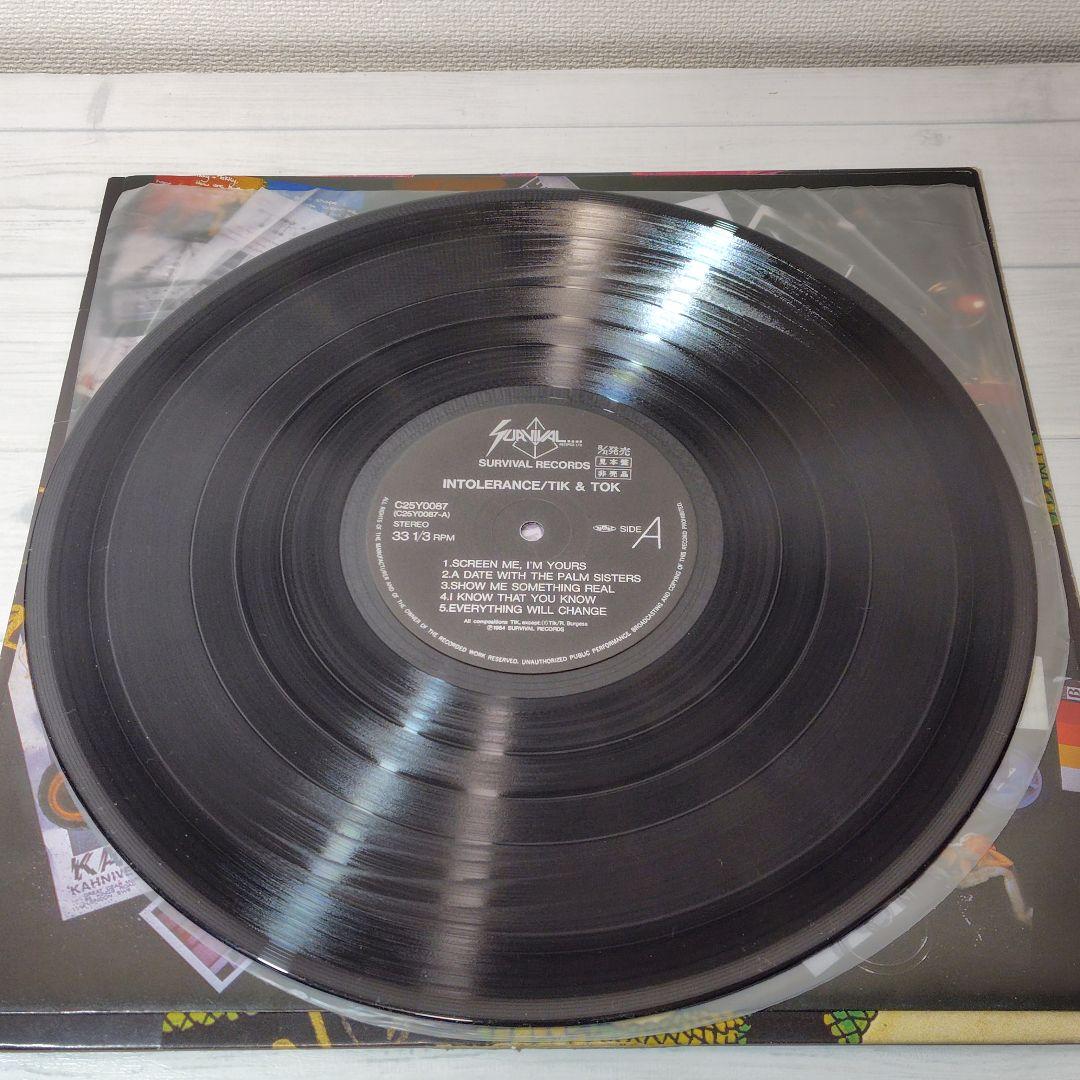 Tik & Tok Intolerance LP 1984 Japan Original Synth-Pop Gary Numan Appearance