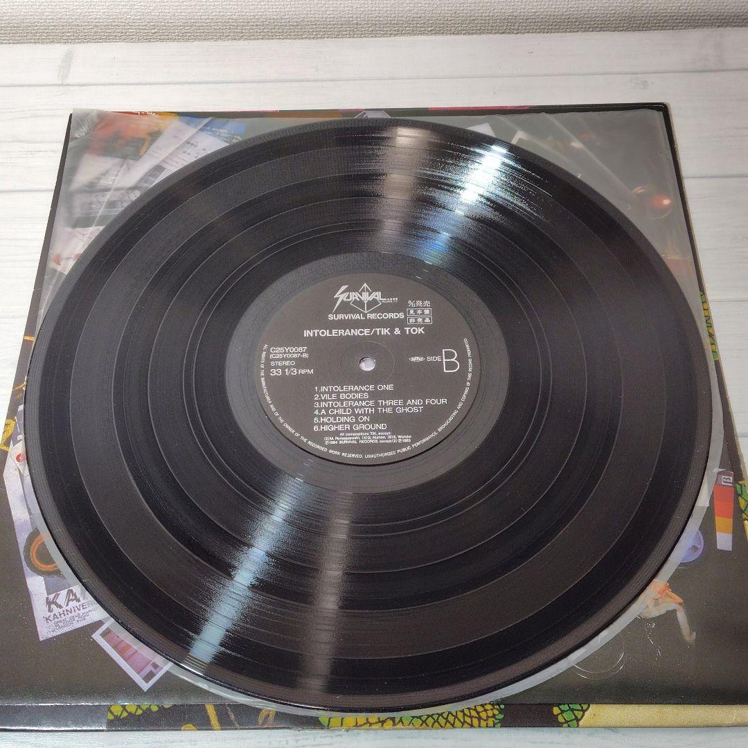 Tik & Tok Intolerance LP 1984 Japan Original Synth-Pop Gary Numan Appearance
