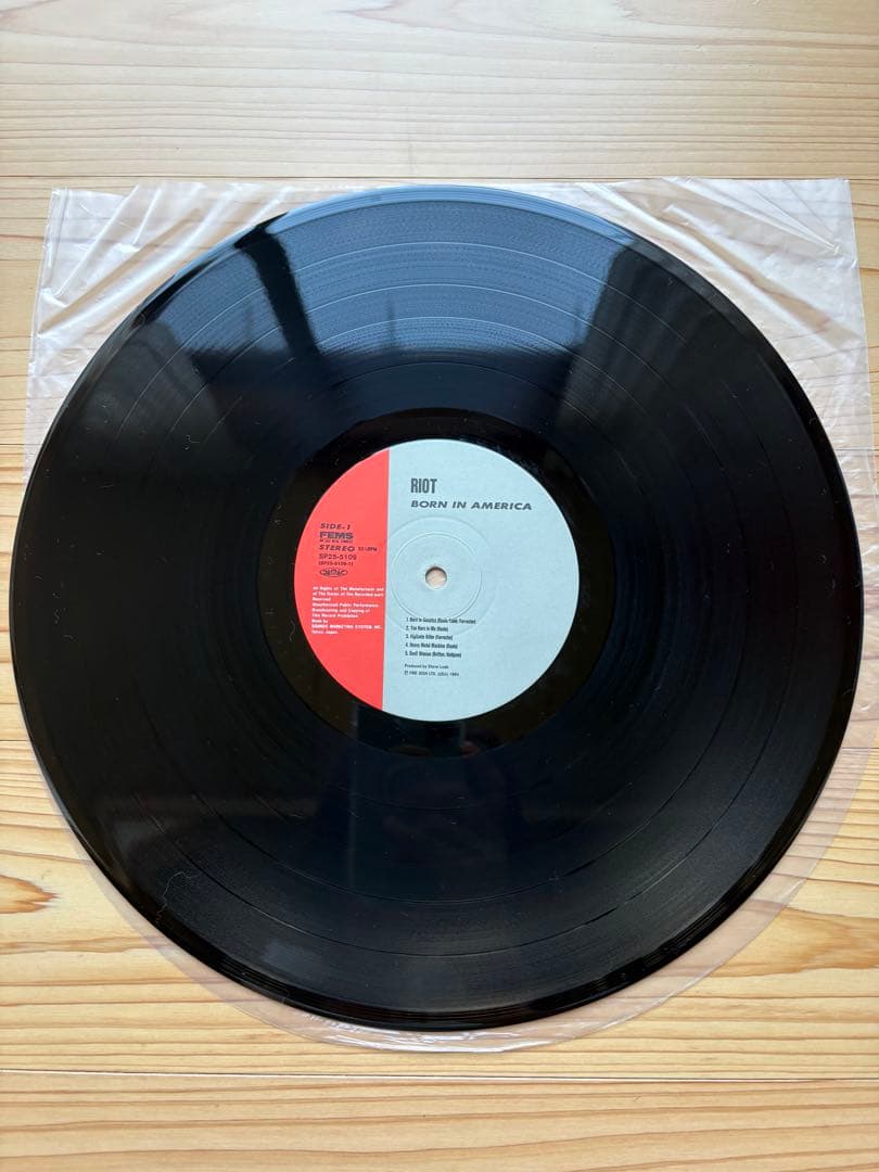 RIOT Born In America Japan LP Vinyl Record w/ Obi & Insert FEMS SP25-5109