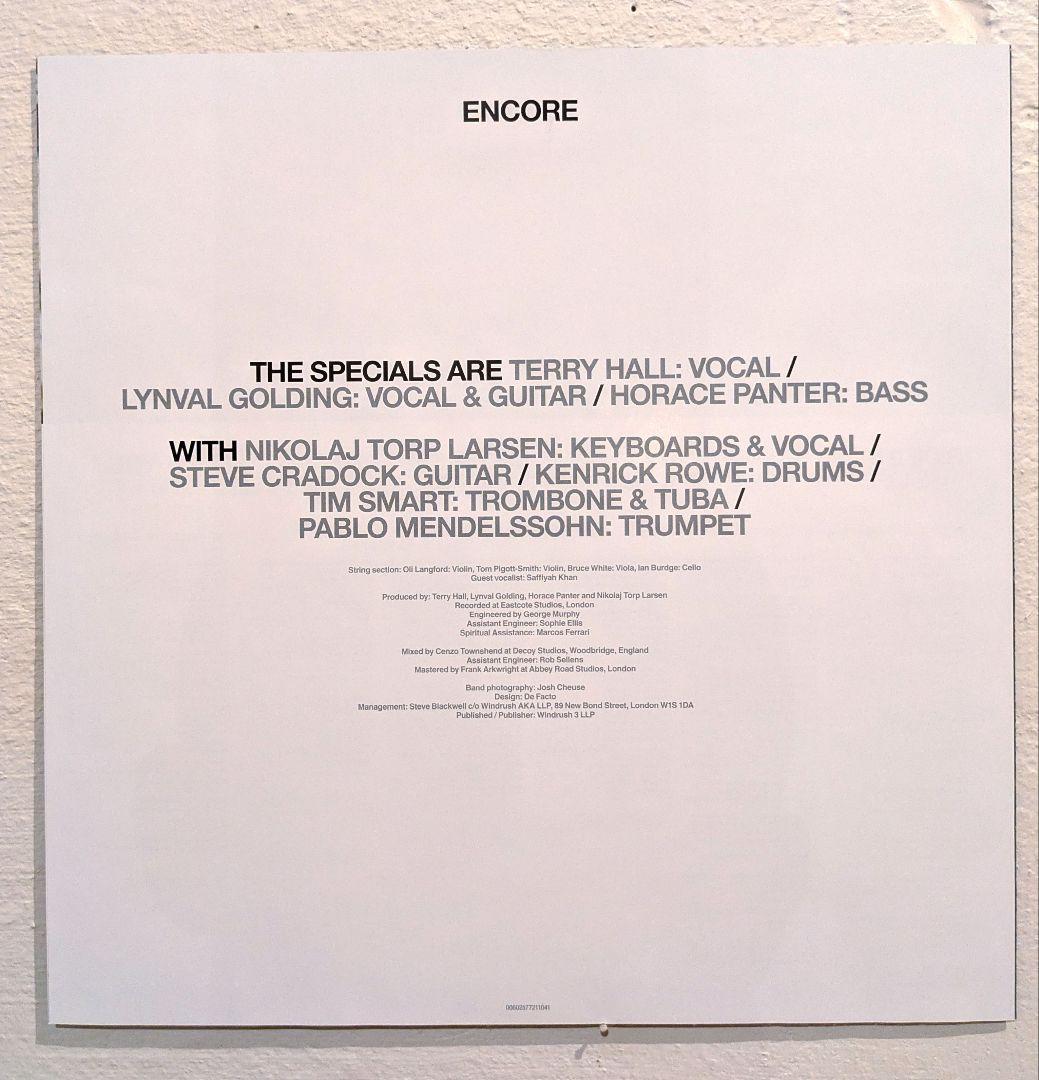 The Specials - Encore Vinyl LP 2019 Europe Island Records White Disc
