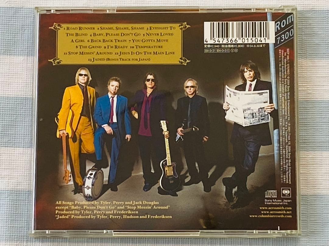 Aerosmith Honkin' on Bobo CD Japan Press 2004 Blues Rock Cover Album