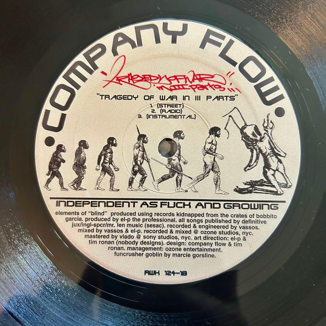 Company Flow - Blind / Tragedy of War / 8 Steps 12" Vinyl Original Rawkus Hip Ho