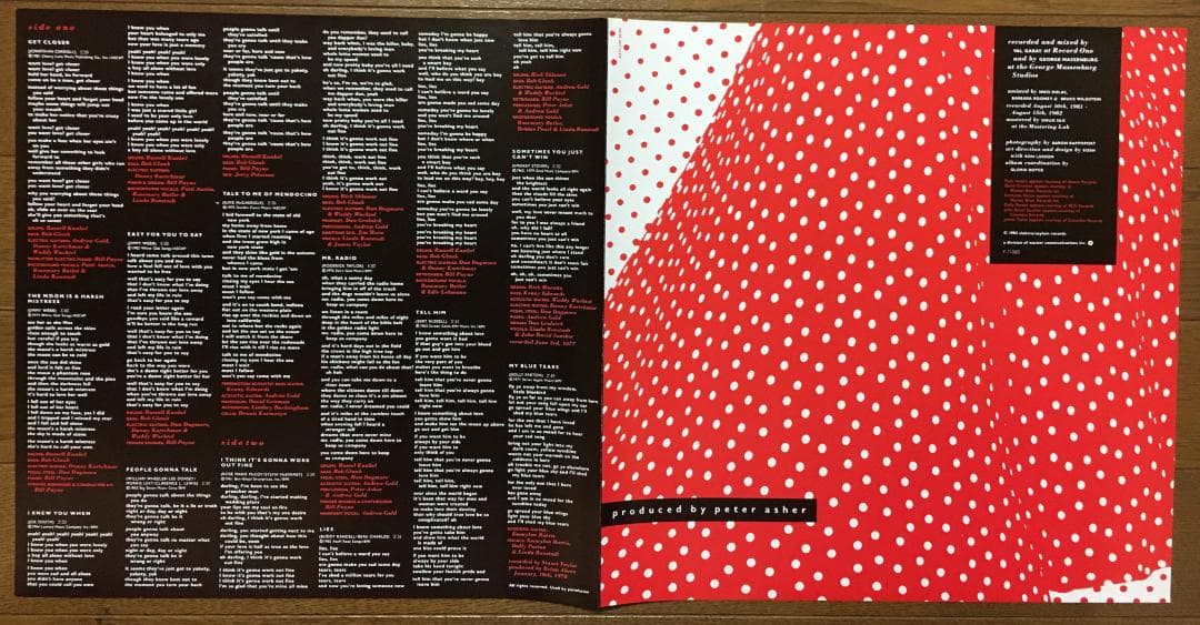Linda Ronstadt - Get Closer Vinyl LP 1982 Japan Pressing w/ Obi & Liner Notes