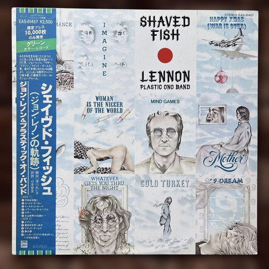 John Lennon Shaved Fish Green LP Record Limited Ed Used 60s 70s Collectible | Japansoundstore