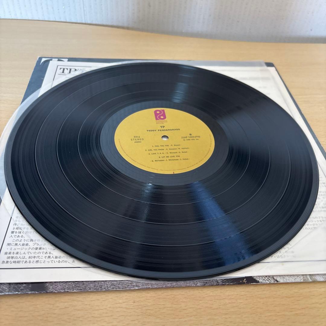 Teddy Pendergrass TP Vinyl LP 1980 Japan Philadelphia International 25AP 1909