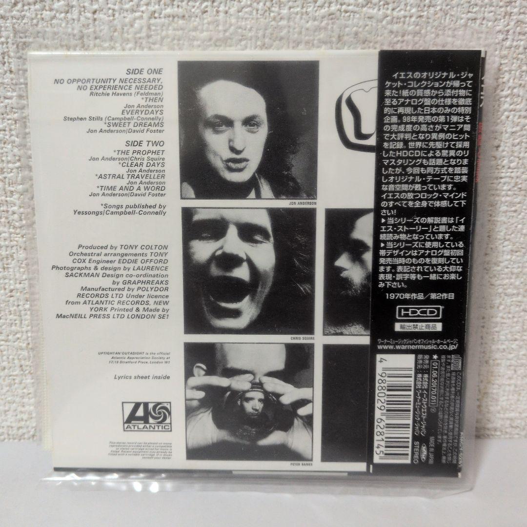 YES Time and a Word CD Japan Press Mini LP Paper Sleeve with OBI AMCY-6281