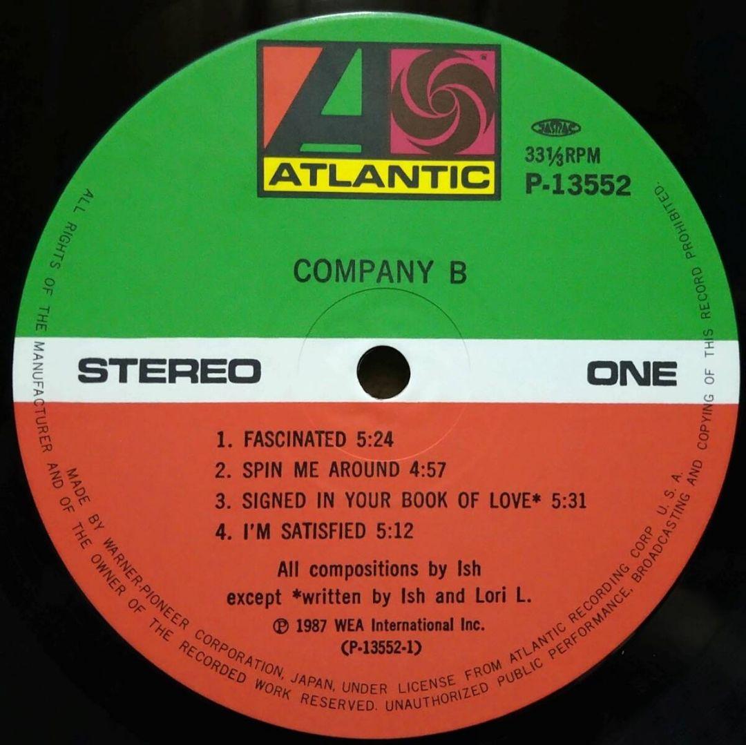 Company B - Company B LP Japan Original 1987 Atlantic Eurobeat Vinyl w/ Obi