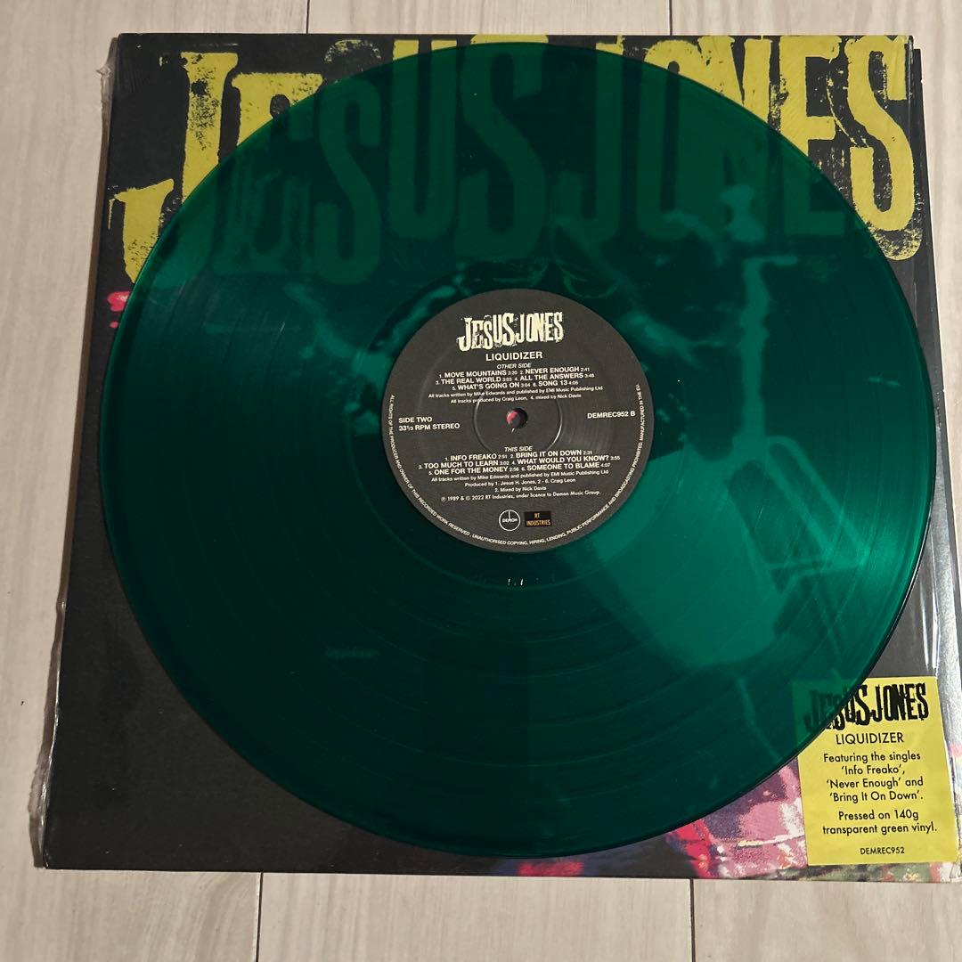 Jesus Jones - Liquidizer LP Vinyl 140g Transparent Green Record Demon Records