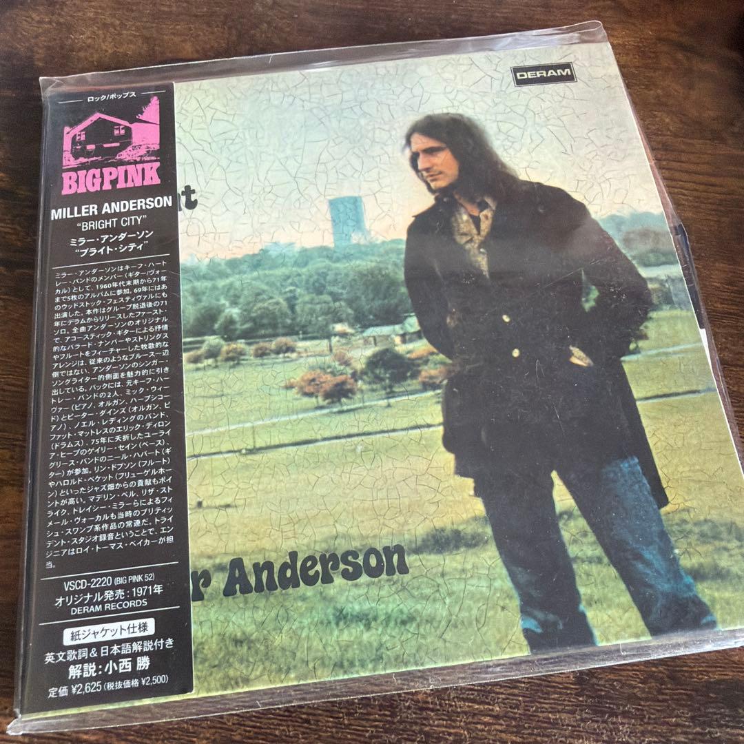 Miller Anderson - Bright City CD Japan Press Mini LP Cardboard Sleeve 1971 Rock