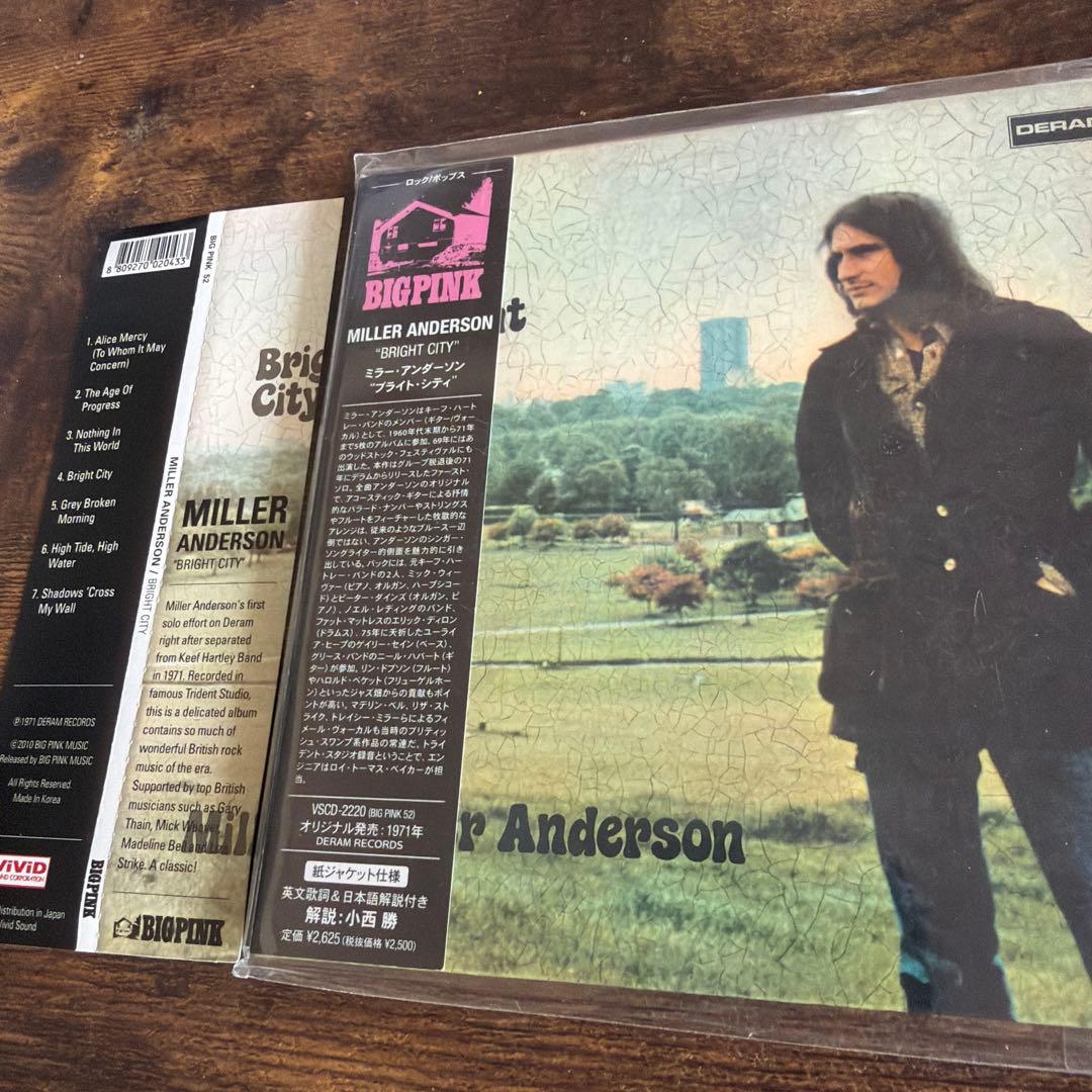 Miller Anderson - Bright City CD Japan Press Mini LP Cardboard Sleeve 1971 Rock