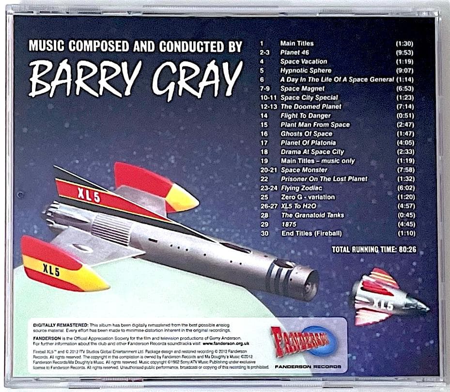 Limited Edition CD Fireball XL5 Space Soundtrack Remastered Used | Japansoundstore
