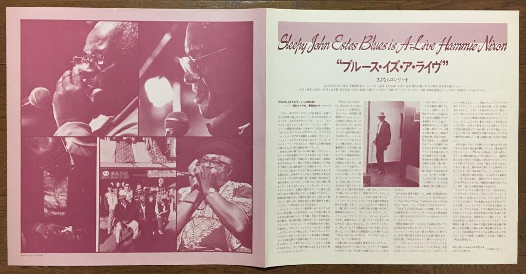 Sleepy John Estes & Hammie Nixon Blues Is A-Live Japan LP Vinyl Show Boat 1976