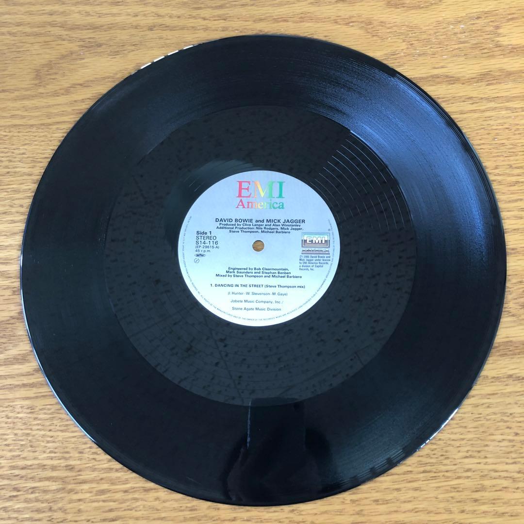 David Bowie & Mick Jagger - Dancing In The Street 12" Single Japan w/ Obi
