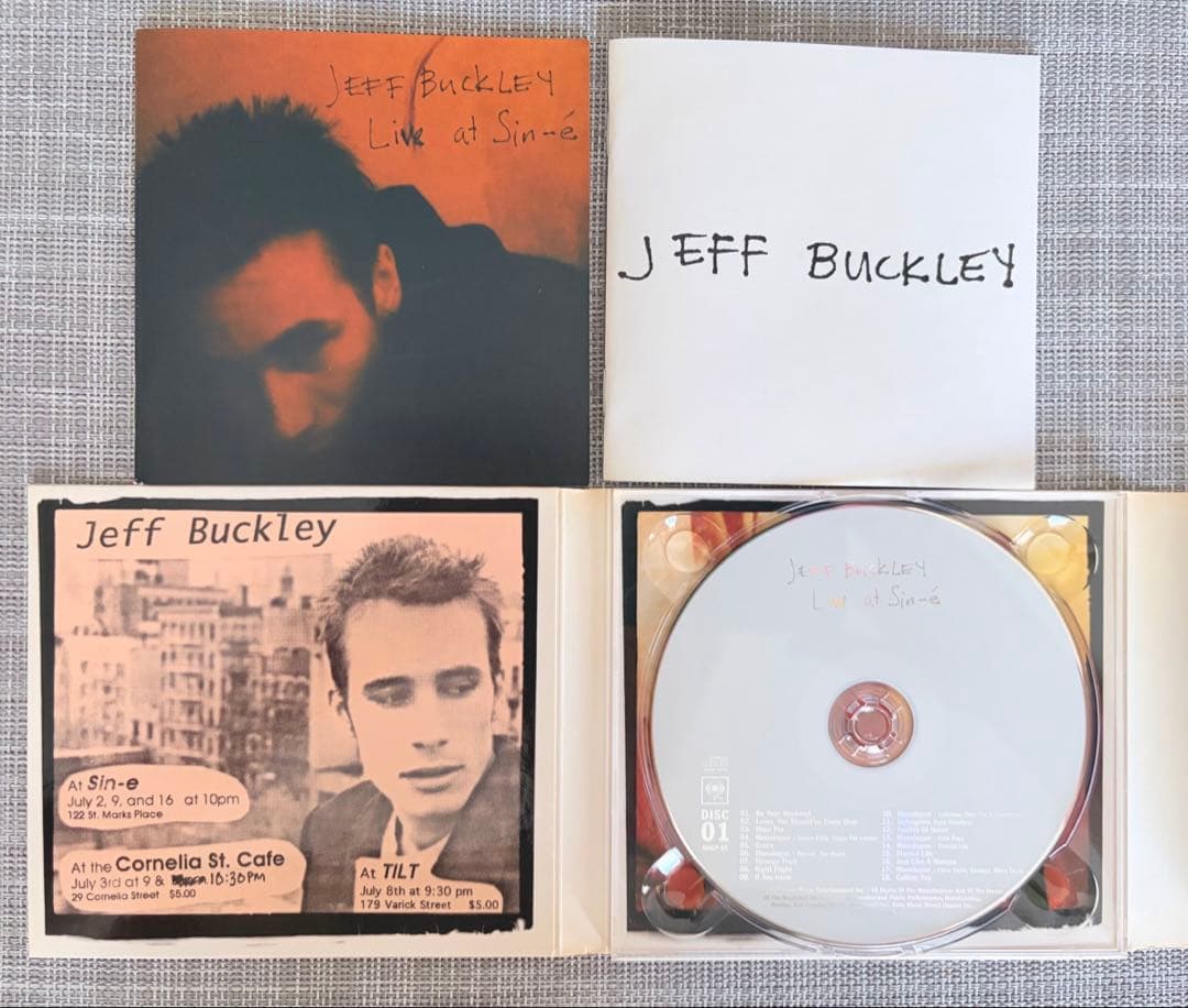 Jeff Buckley - Live at Sin-é 2CD+DVD Legacy Edition Japan Press w/ 3 Booklets