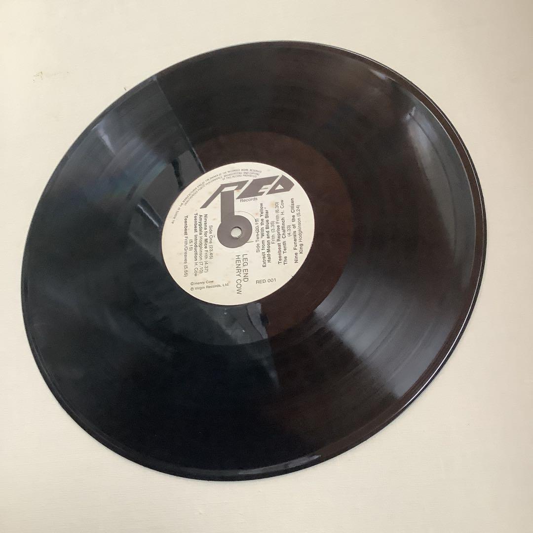 Henry Cow - Leg End Vinyl LP, Progressive Rock, RED Records RED 001